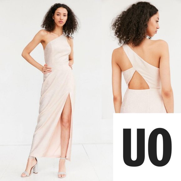 Urban Outfitters Dresses & Skirts - UO Silence+Noise Metallic One Shoulder Maxi Dress